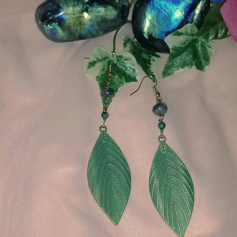 SOLD• Botanical Witch earrings